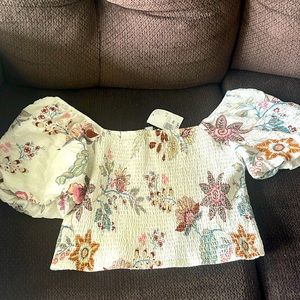 Forever 21 cream crop top